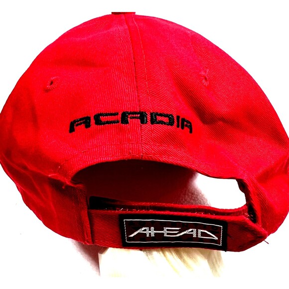 GMC Acadia Auto Baseball Strapback Red Ahead Cap Hat Headgear - Picture 3 of 6